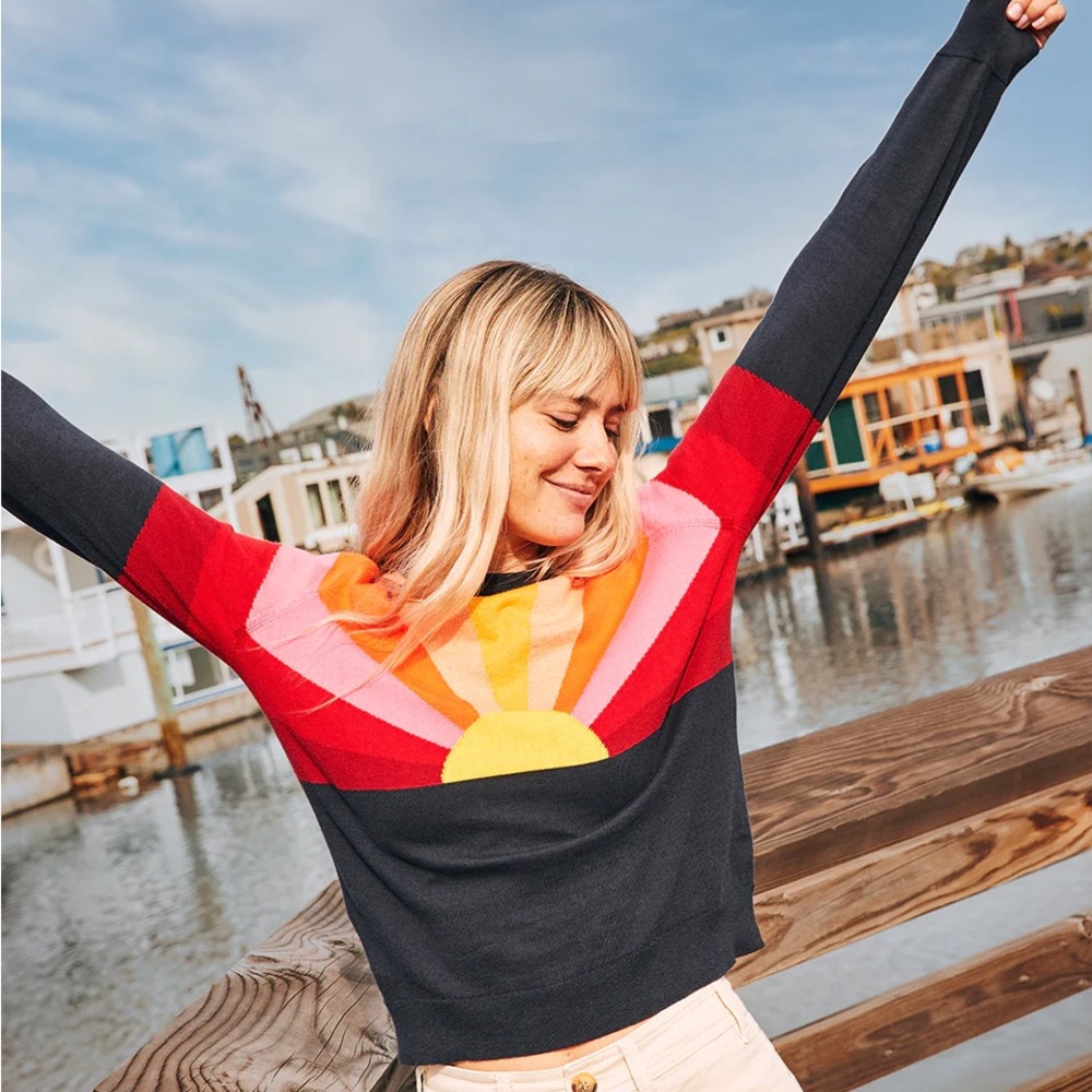 Marine Layer Icon Sunset Sweater Md